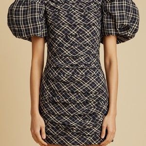 Khaite Shelly Checked Dress size 2 new perfect condition